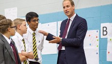 Prince William backs bullying campaigners at visit to Shepherds Bush school