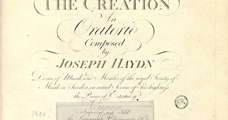 Haydn's Creation Music sheet