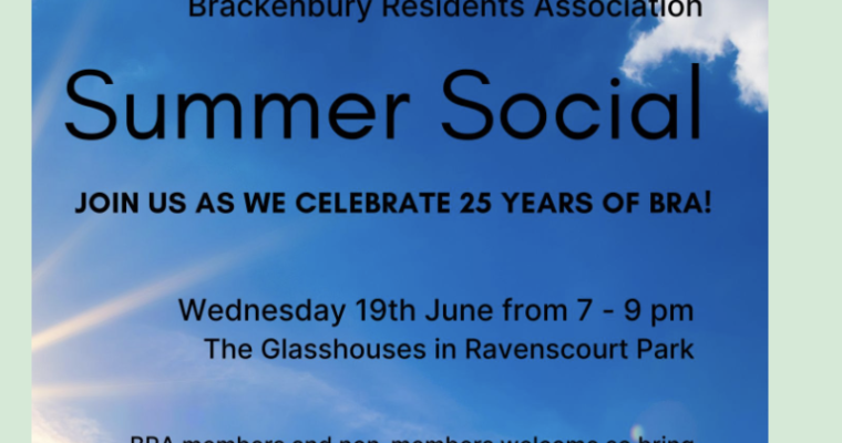 25-years of Brackenbury Residents Assocation
